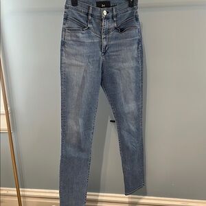 3X1 Corset Top Straight Leg Jeans